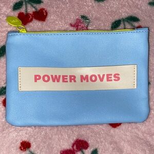 Ipsy Light Blue Power Moves Cosmetic Bag